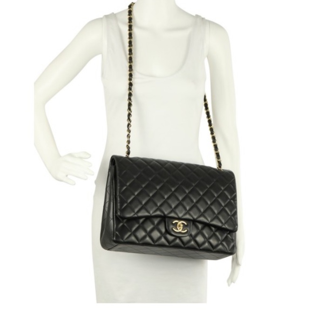 Chanel Lambskin Flap Bag Maxi